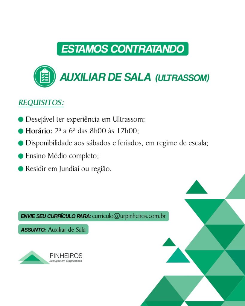 Auxiliar de Sala - Jundiai