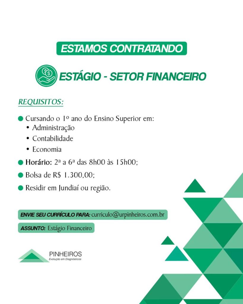 Estágio - Setor Financeiro