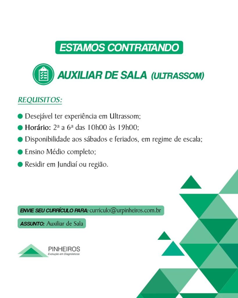 Auxiliar de Sala - Jundiaí
