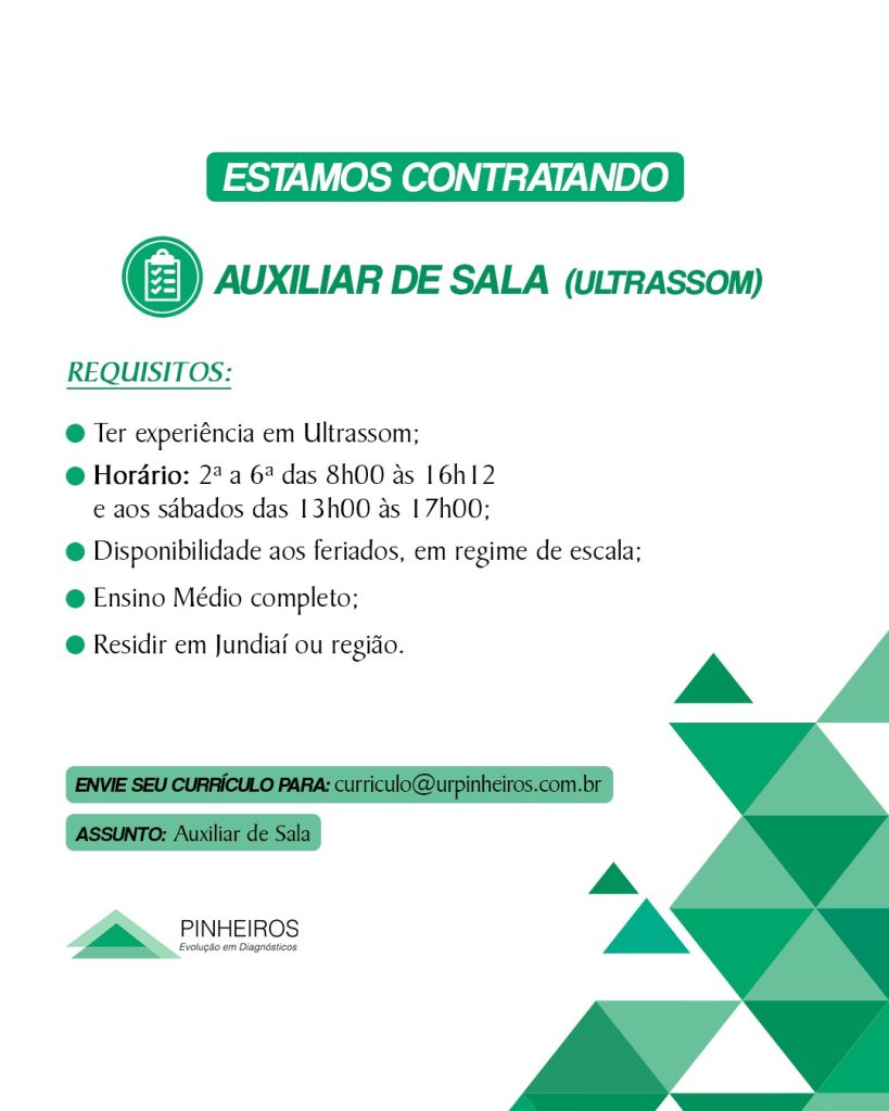 Auxiliar de Sala - Jundiai